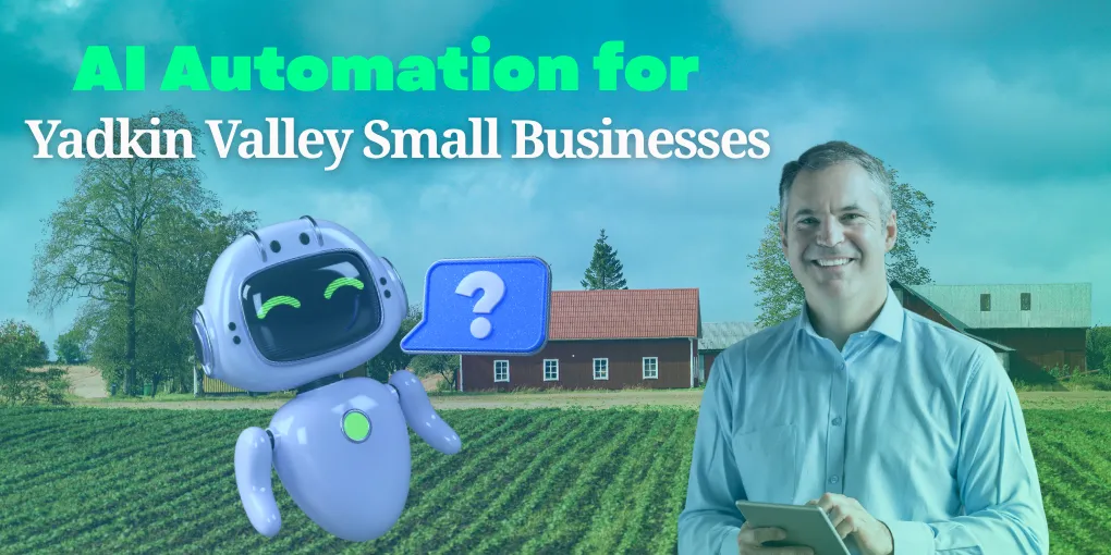 A local small business owner in the Yadkin Valley using AI automation tools to handle follow-ups and customer communication.
