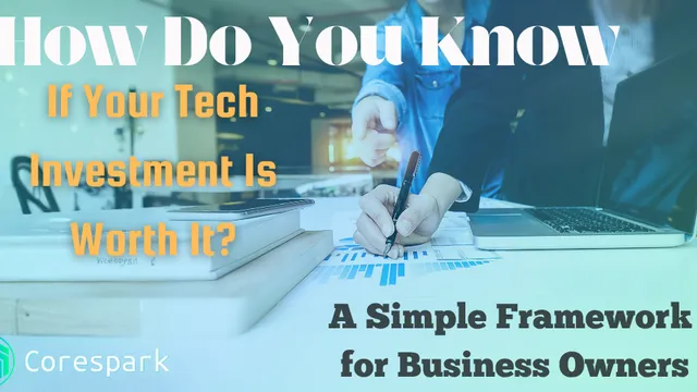 A small business owner reviewing financial data on a laptop, representing how to measure technology ROI for small businesses in the Yadkin Valley and Twin Counties.
